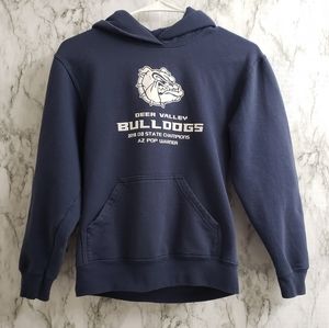 💕 Port & Company Deer Valley Bulldogs Hoodie Pullover Sweater Size Large Youth